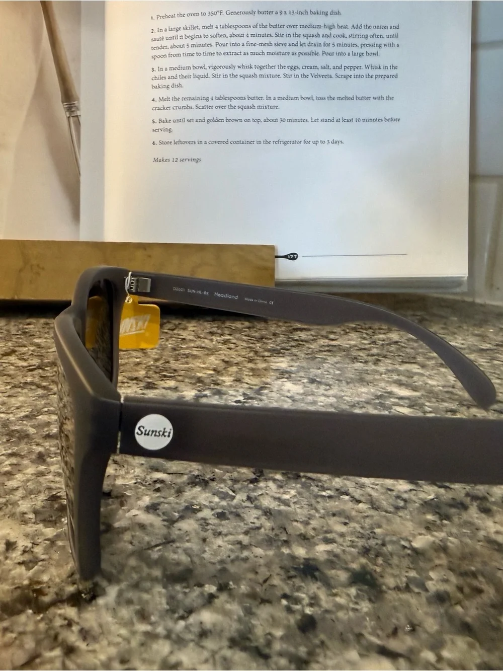 Men's Polarized Sunglasses - Matte Gray Frame, Black Lenses